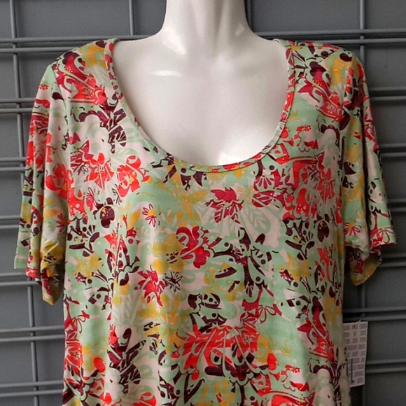 LLR Floral Printed Perfect T Top-#85313 - Picture 2 of 14